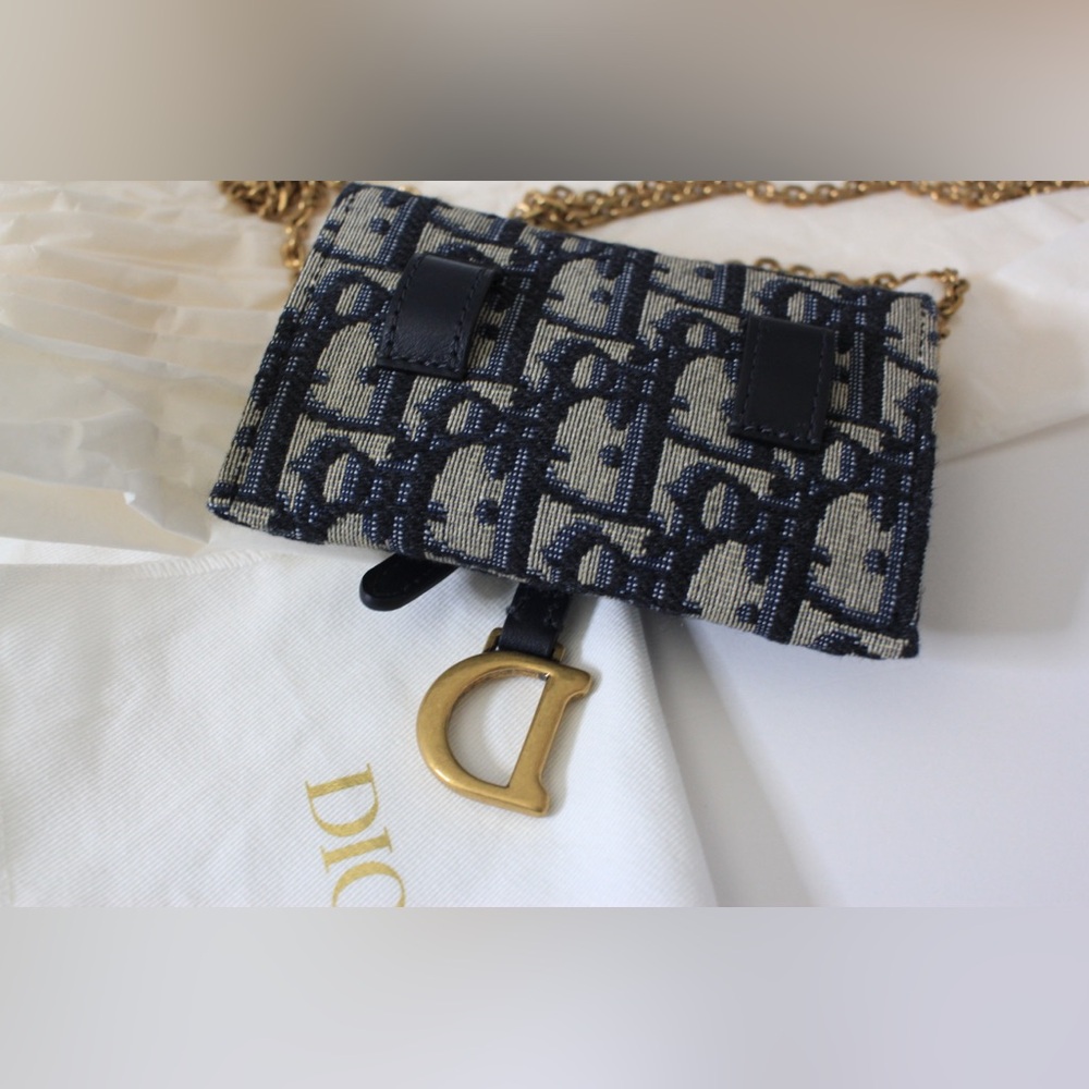 Dior Women’s SLG Mini Nano Saddle Pouch Canvas-BRAND NEW - Picture 7 of 11